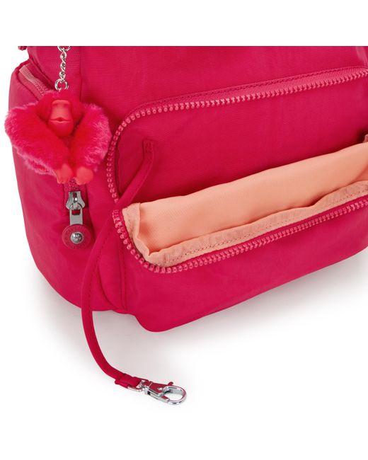 Kipling Pink Backpack City Zip S Confetti Small