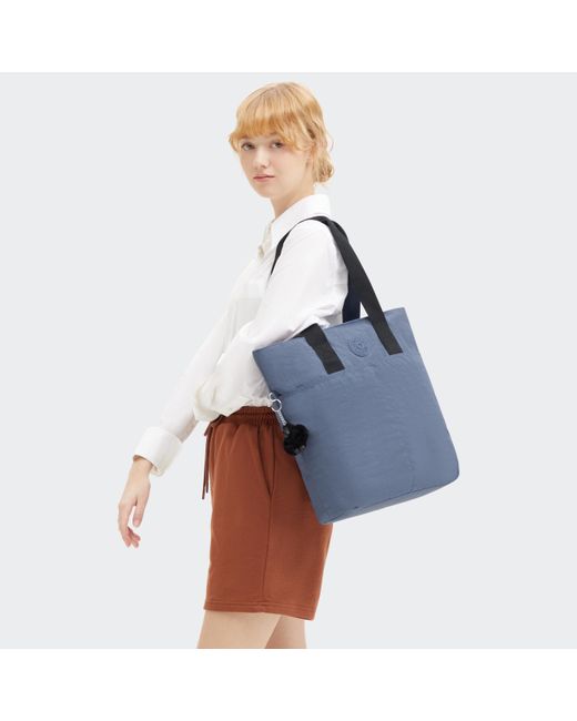 Kipling Blue Tote Hanifa Bleu 2 Large