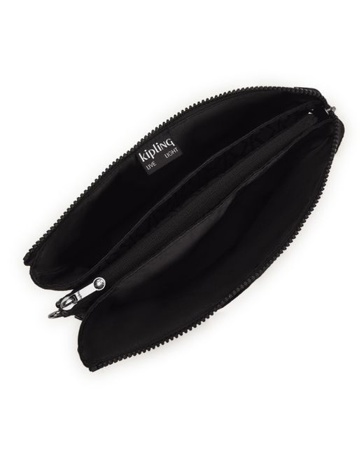 Kipling Black Crossbody Bag Riri L Sign Jacquard Medium