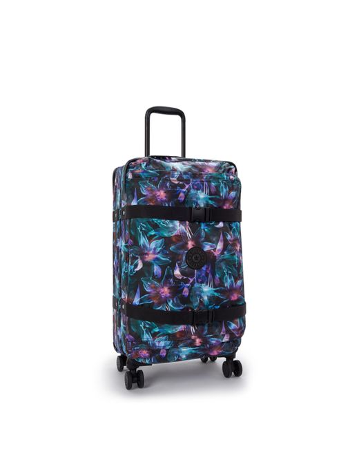 Kipling Blue Wheeled luggage Spontaneous M Palmtree Leaves Medium