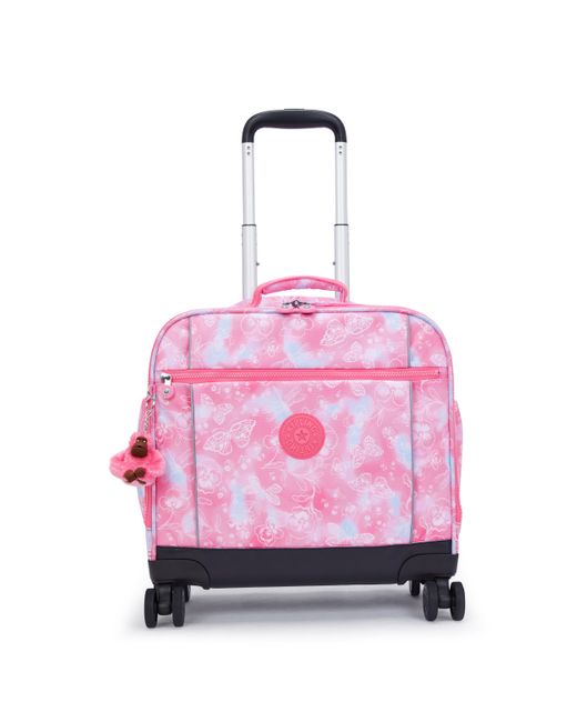 Kipling Pink Carry On New Storia Garden Clouds Large