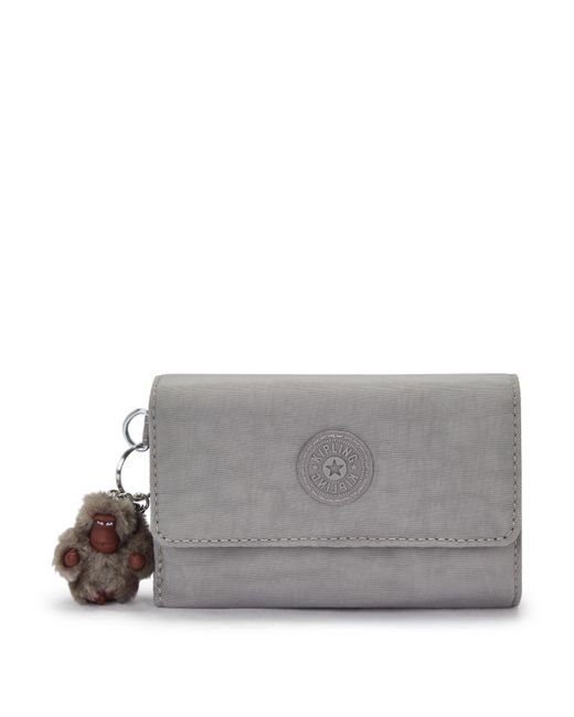 Kipling Gray Wallet & Purses Pixi Cloudy Medium 100% Polyamide