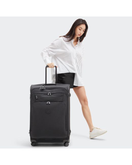 Kipling Wheeled Luggage Youri Spin L Black Noir Large