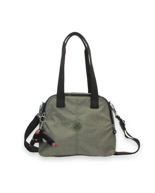 Kipling Black Shoulder Bag Linzi Green Moss F