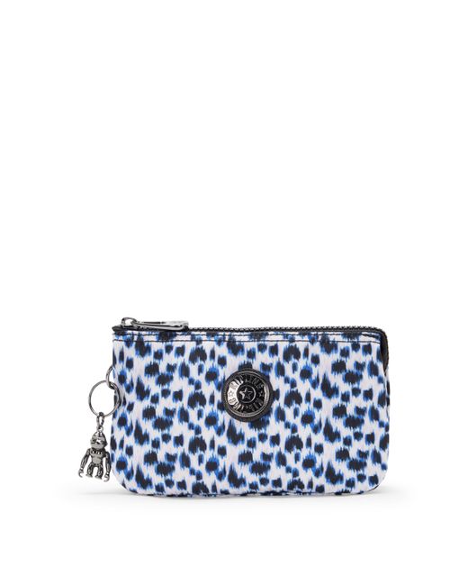 Kipling Blue Pouch Creativity S Curious Leopard Small 100% Recycled Polyester