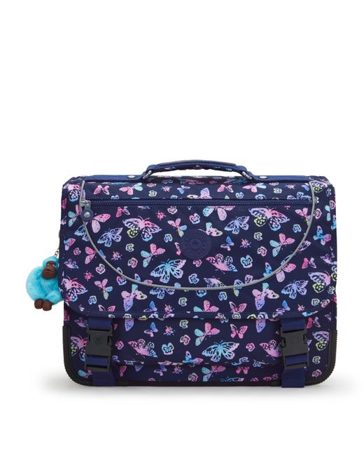 Kipling Blue Backpack Preppy Butterfly Fun Medium