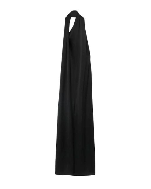 Loewe Black Scarf Maxi Dress