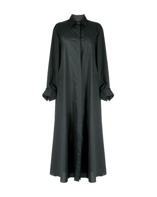 Twp Black Jenny Linen-blend Gown