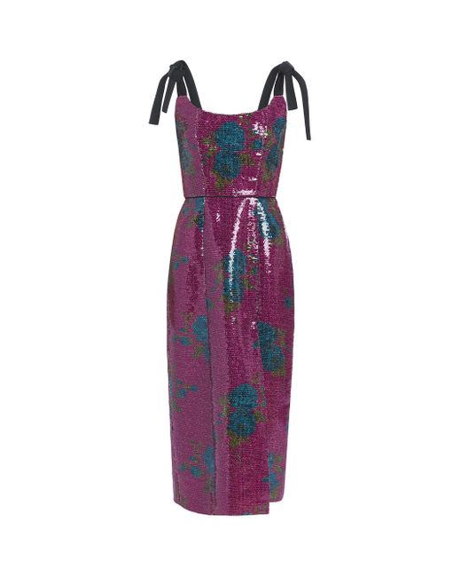 Markarian Purple Brenda Midi Dress