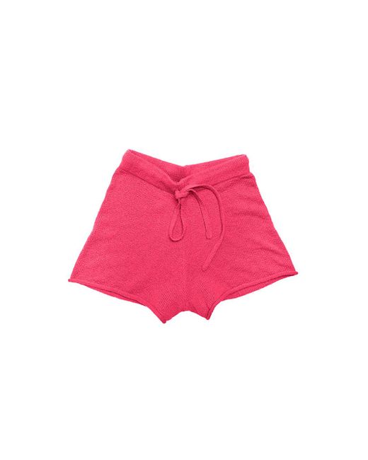 The Elder Statesman Pink Cotton Lounge Shorts