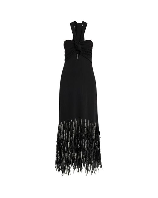 Johanna Ortiz Fiesta Costera Crepe Dress in Black | Lyst