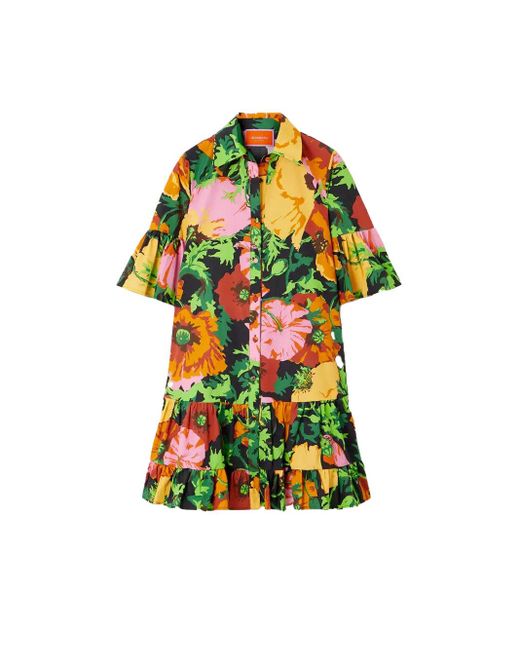 LaDoubleJ Multicolor Choux Floral Mini Dress