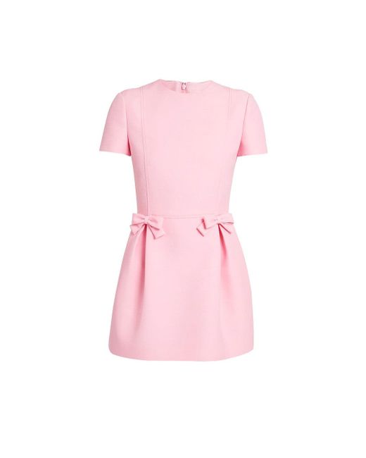 Valentino Pink Crepe Couture Mini Dress
