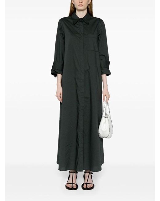 Twp Black Jenny Linen-blend Gown