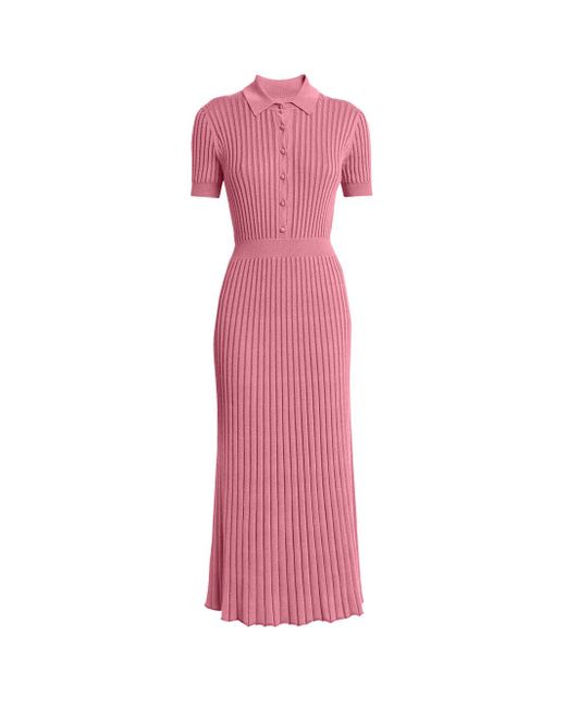 Gabriela Hearst Pink Amor Midi Dress