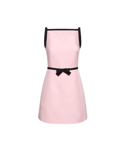 Valentino Pink Bow Mini Dress