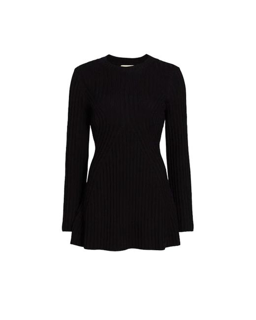 Loulou Studio Asael Rib-knit Dress in Black | Lyst UK