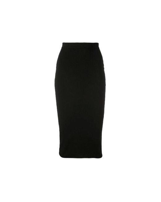Wardrobe NYC Knit Midi Skirt in Black | Lyst