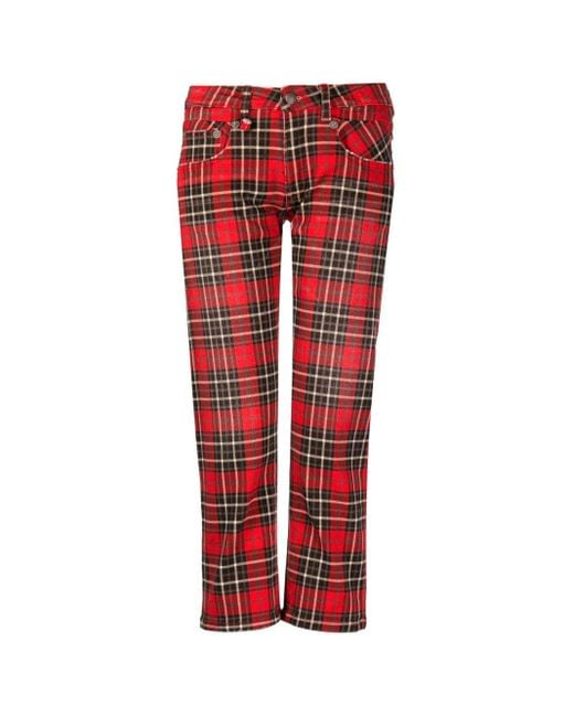 Jeans plaid cheap