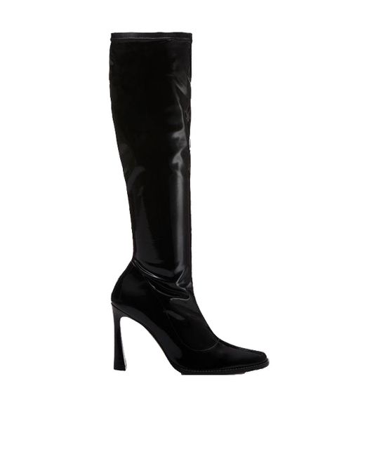 Magda Butrym Black Patent Leather Knee High Boots