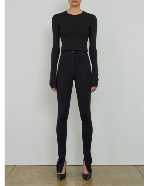 Wardrobe NYC Side Zip Legging in Black | Lyst