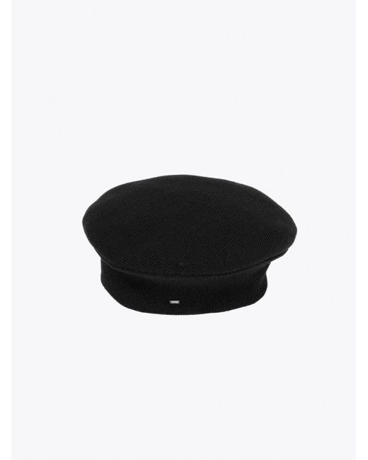 Womens Hats Saint Laurent Hats Saint Laurent Embellished Classic Beret in Black 