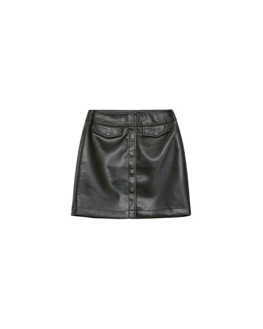 Rodebjer Thando Leather Mini Skirt in Black | Lyst