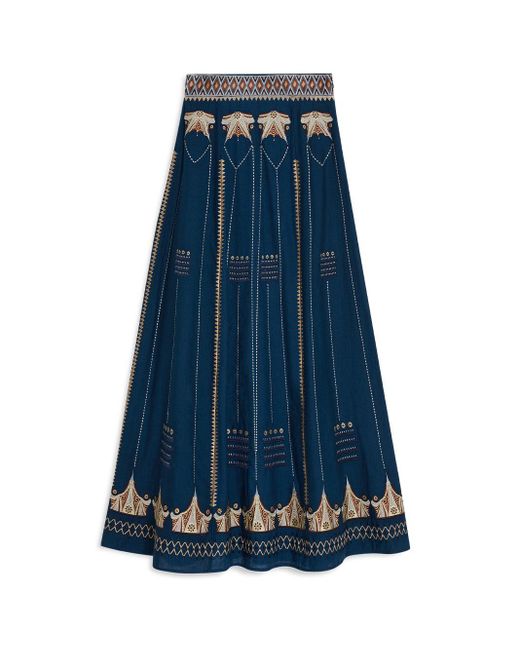 Emporio Sirenuse Blue Camille Samarcanda Skirt