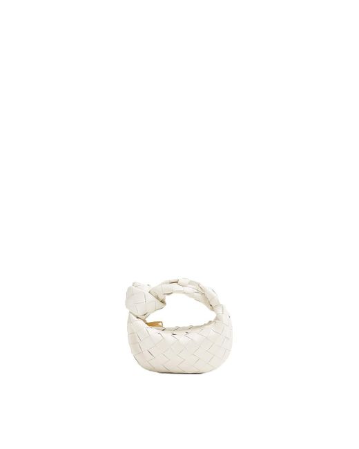 Bottega Veneta Candy Jodie Intrecciato Bag in White | Lyst