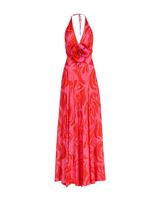 Silvia Tcherassi Red Tawny Maxi Dress