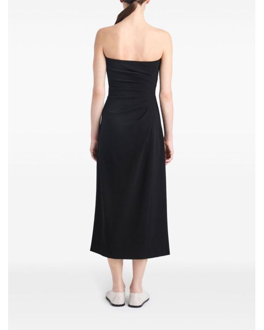 Proenza Schouler Black Shira Midi Dress