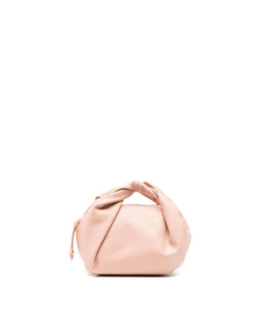 Dries Van Noten Pink Twisted Leather Bag