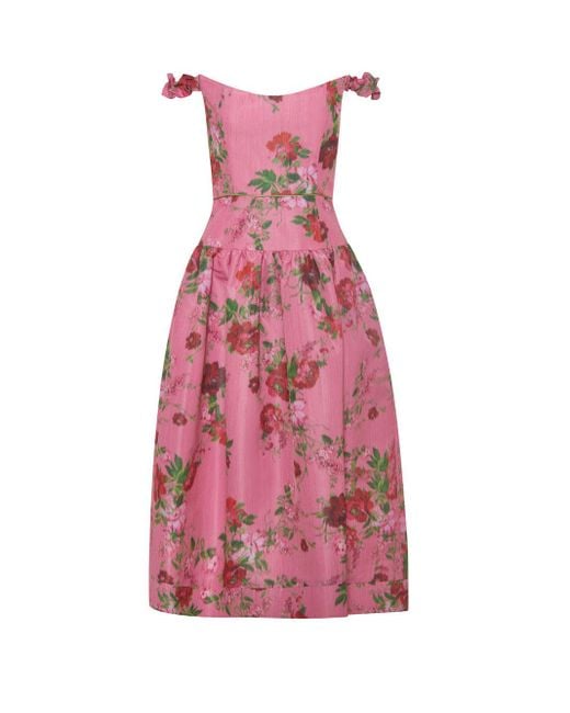 Markarian Pink Giorgia Midi Dress