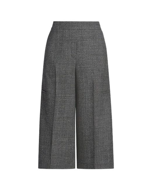 Loewe Gray Cropped Wide-leg Trousers