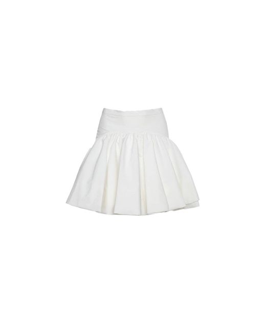Interior White Dolenze Mini Skirt