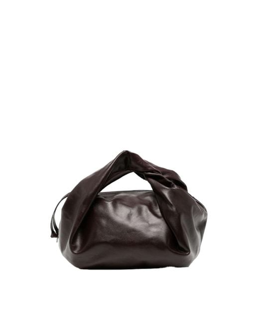 Dries Van Noten Black Twist Handle Bag