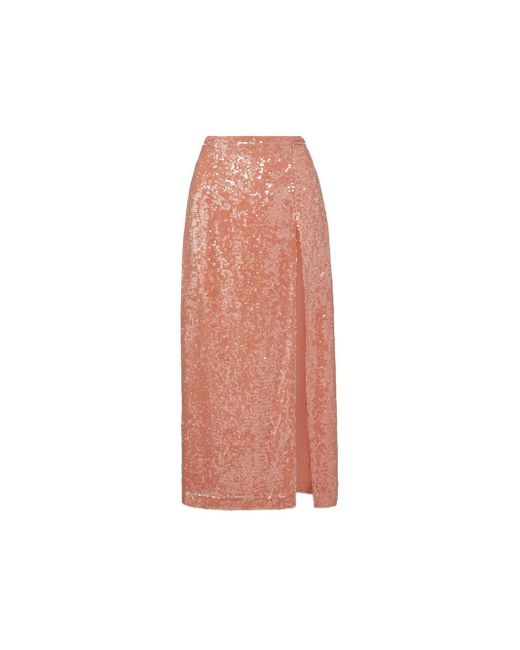 LAPOINTE Pink Sequin Midi Skirt