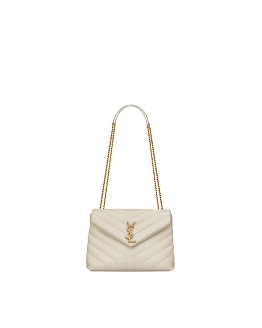 Saint Laurent Loulou Bag in Natural Lyst