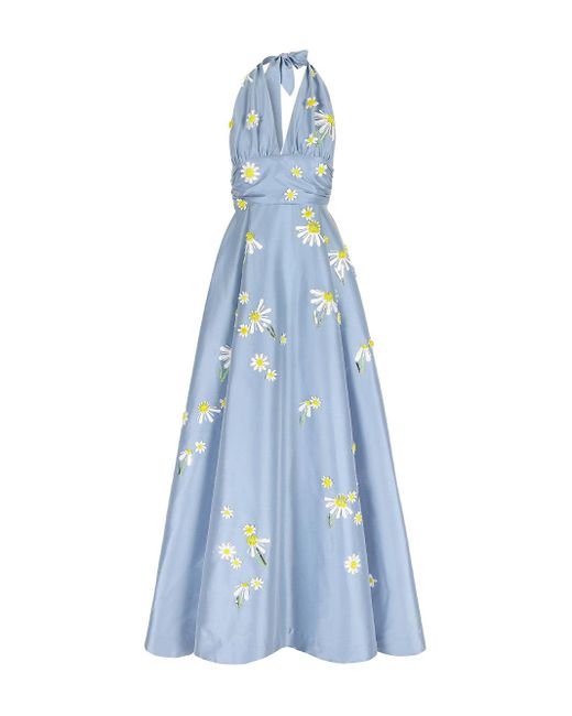 BERNADETTE Blue Monroe Maxi Dress