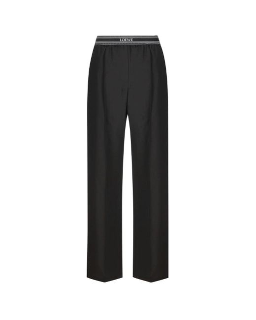 Loewe Black Logo Waist Trousers