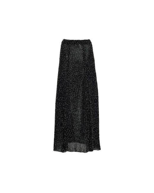 Gabriela Hearst Black Floris Midi Skirt