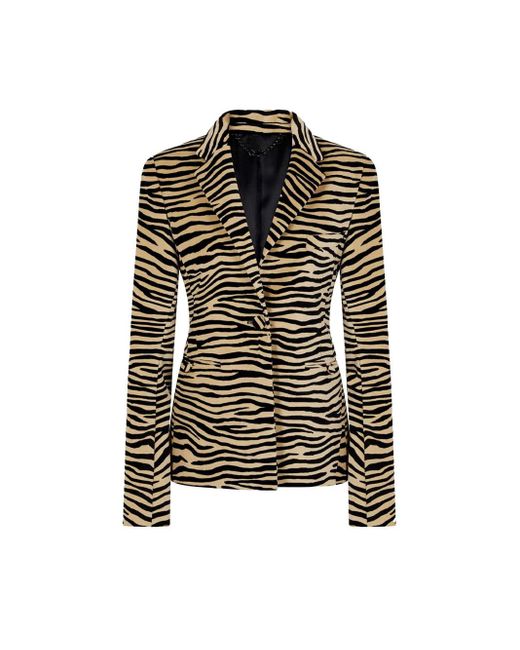 Rabanne Multicolor Tiger-printed Tailored Jacket