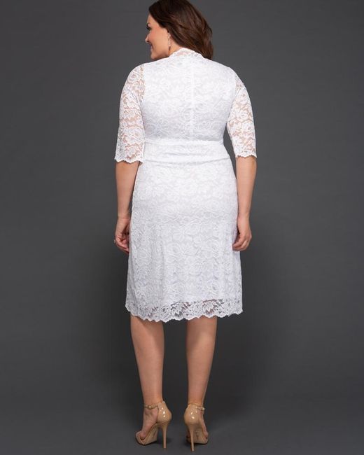 kiyonna white dress