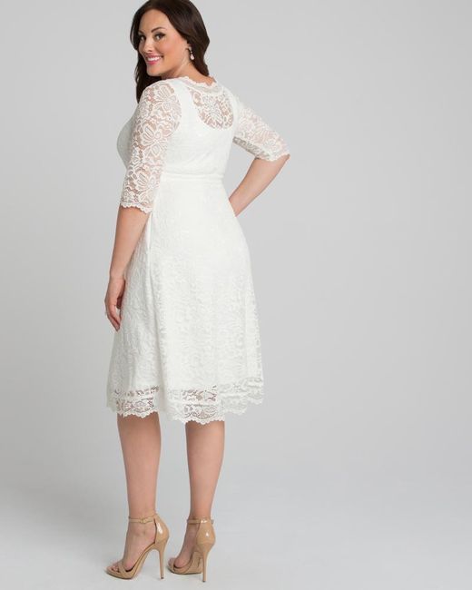 kiyonna white dress