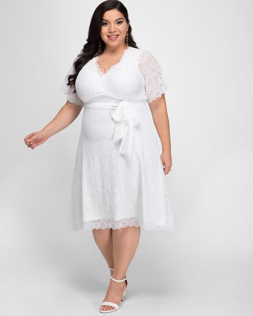 kiyonna white dress