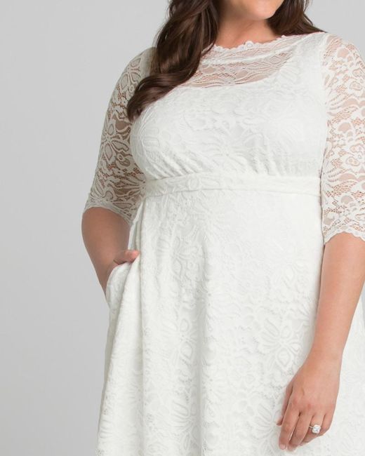 kiyonna white dress
