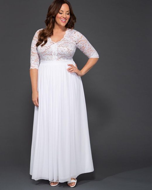kiyonna white dress