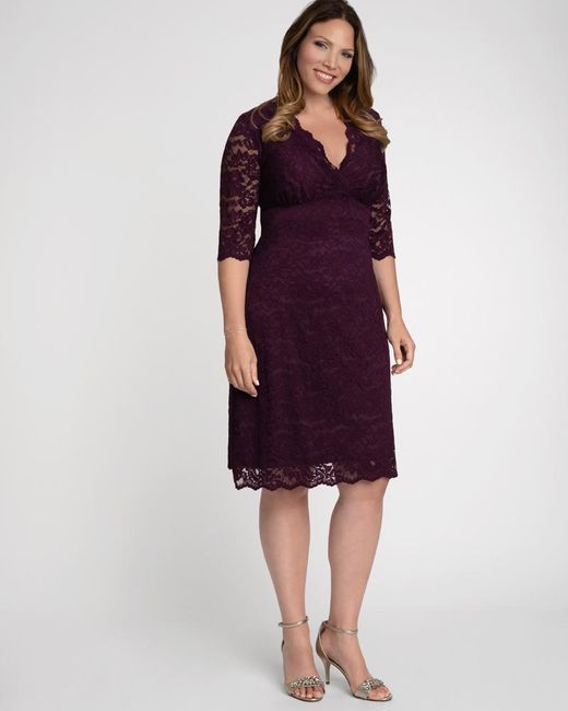 scalloped boudoir lace dress