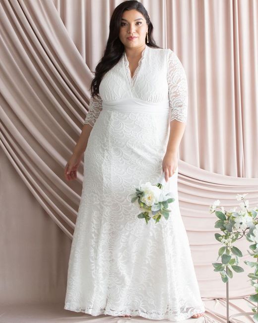 kiyonna lace illusion wedding gown