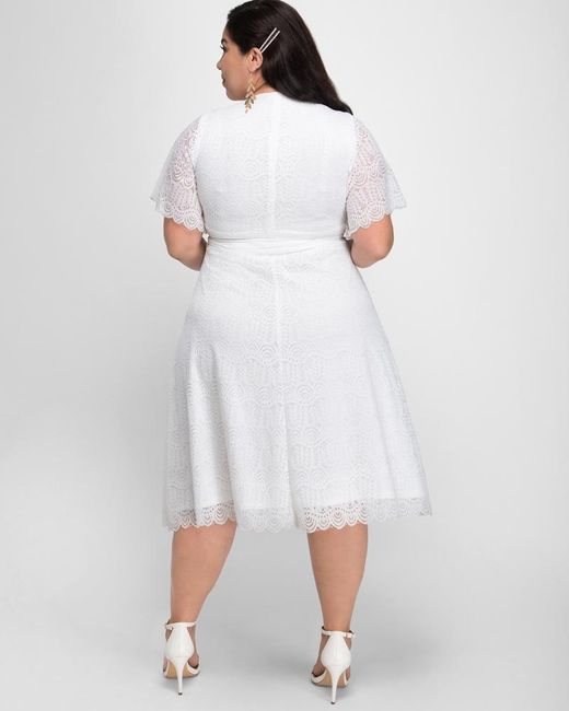 kiyonna white dress